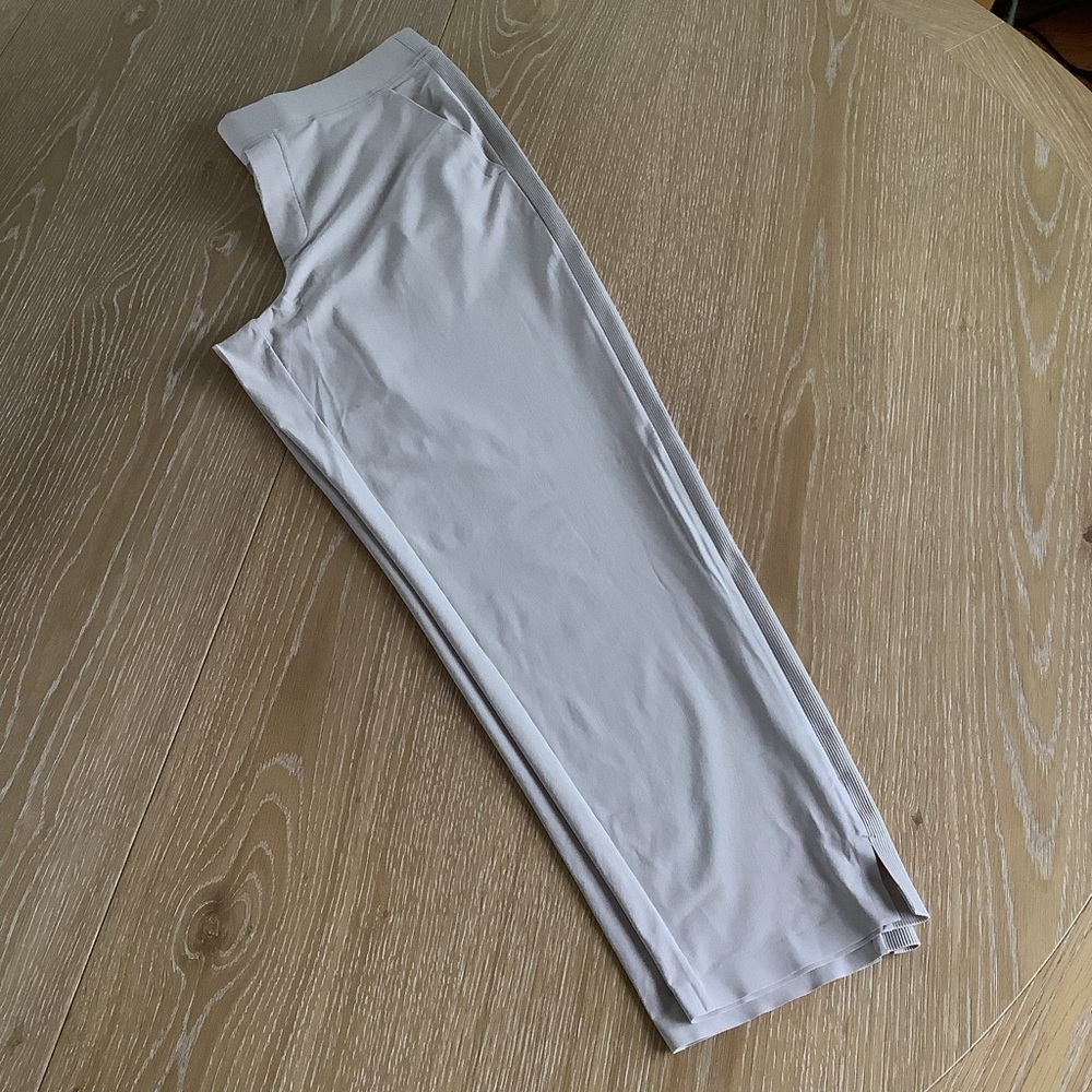Athleta Brooklyn Mid Rise Ankle Pant Abalone Tan Size 12 - Picture 6 of 13